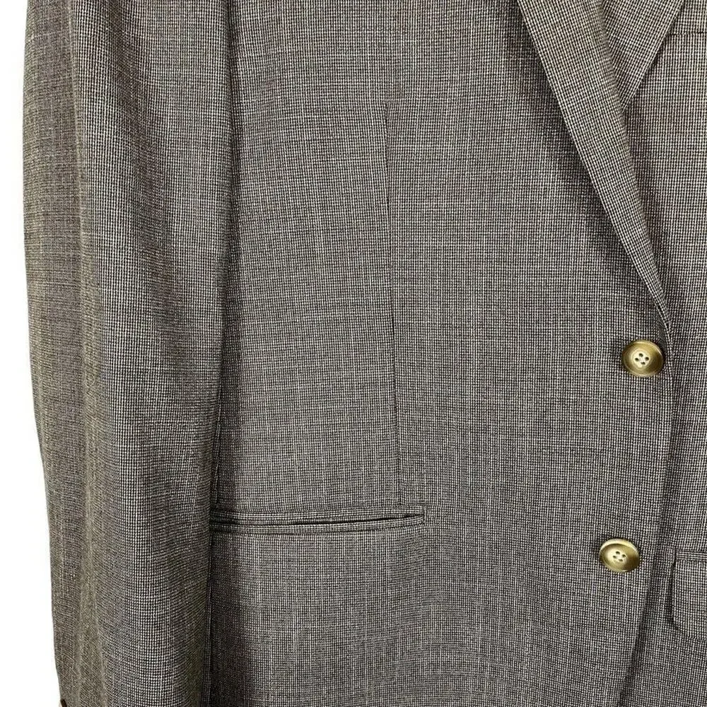 Van Heusen Flex Slim Fit Mens Suit Jacket Blazer Lined Stretch Beige Black 44R